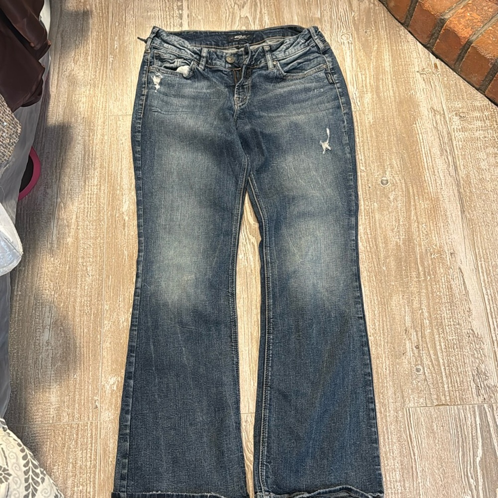 Silver jeans